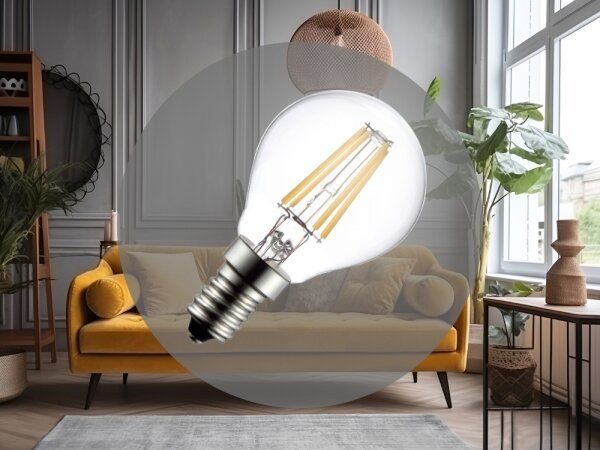 Bec LED cu filament G45 E14/6W/230V 4000K