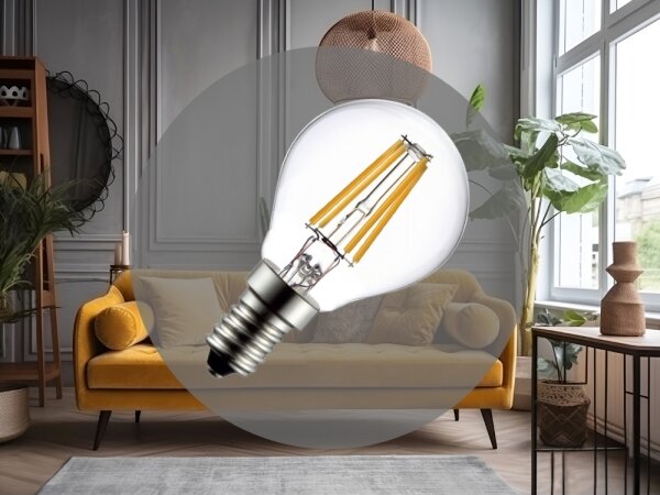 Bec LED cu filament G45 E14/6W/230V 4000K