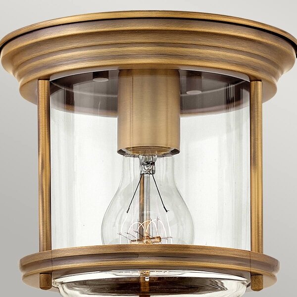 Quintiesse QN-HADRIAN-MINI-F-BR-CLEAR - Plafonieră de exterior HADRIAN 1xE27/60W/230V IP44