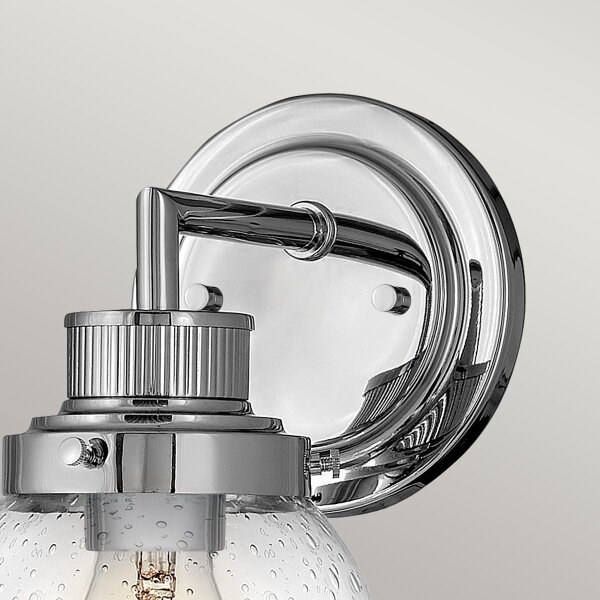 Quintiesse QN-POPPY1-PC-BATH - aplică de perete pentru baie POPPY, 1xE27/60W/230V, IP44, crom lucios
