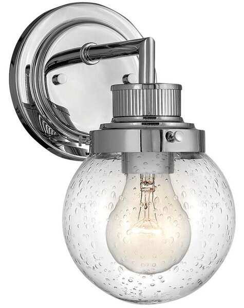 Quintiesse QN-POPPY1-PC-BATH - aplică de perete pentru baie POPPY, 1xE27/60W/230V, IP44, crom lucios