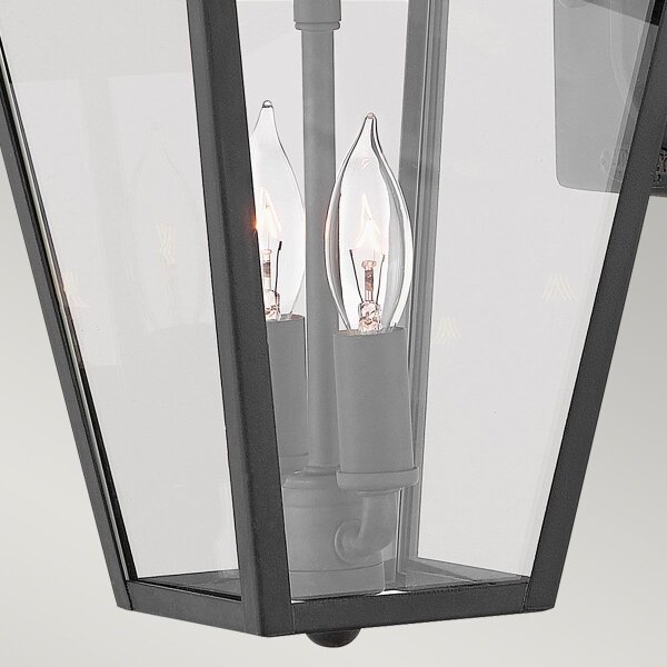 Quintiesse QN-ALFORD-PLACE2-S-MB - Aplică de perete exterioară ALFORD S 2xE14/40W/230V IP44