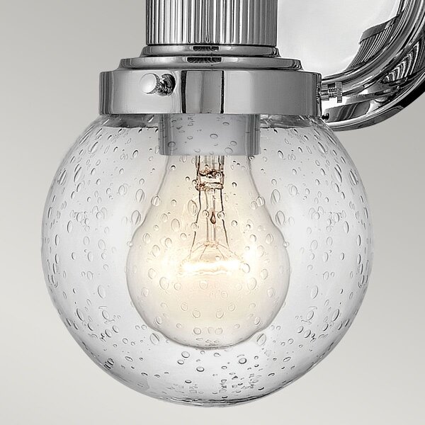 Quintiesse QN-POPPY1-PC-BATH - aplică de perete pentru baie POPPY, 1xE27/60W/230V, IP44, crom lucios