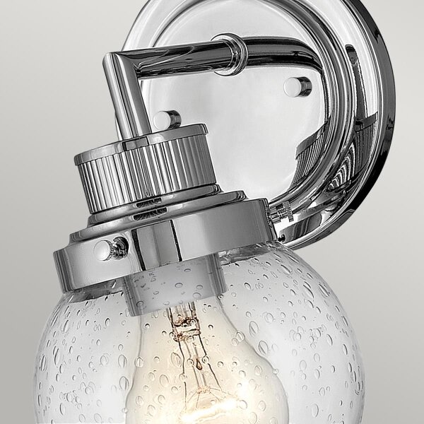 Quintiesse QN-POPPY1-PC-BATH - aplică de perete pentru baie POPPY, 1xE27/60W/230V, IP44, crom lucios