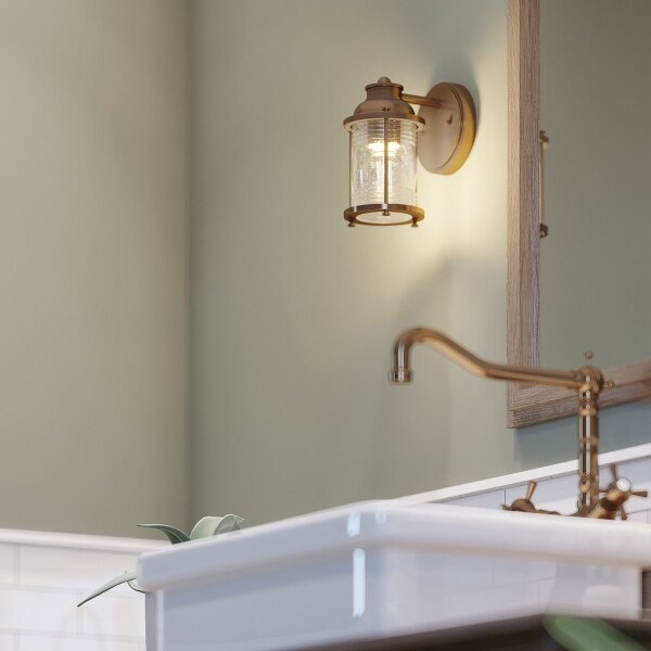 Quintiesse ASHLAND BAY QN-ASHLANDBAY1-NBR-BATH - aplică de perete pentru exterior 1xE27/60W/230V IP44