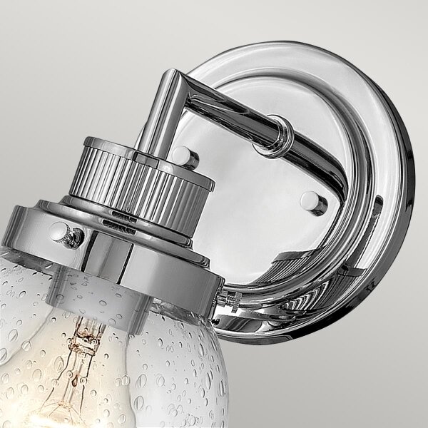 Quintiesse QN-POPPY1-PC-BATH - aplică de perete pentru baie POPPY, 1xE27/60W/230V, IP44, crom lucios