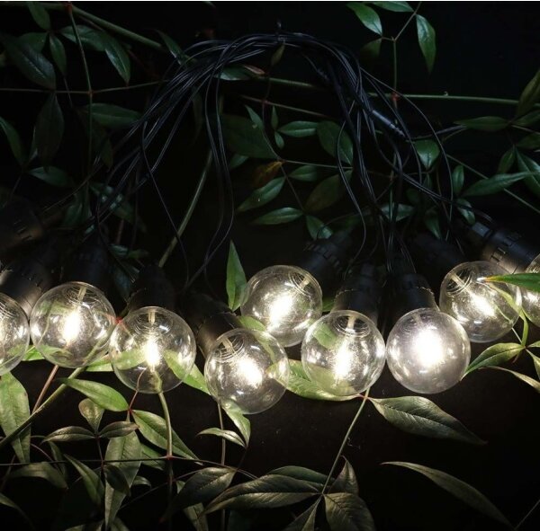 Șir solar LED 10xLED/0,5W/4,5V 12 m 3000K IP44 + telecomandă