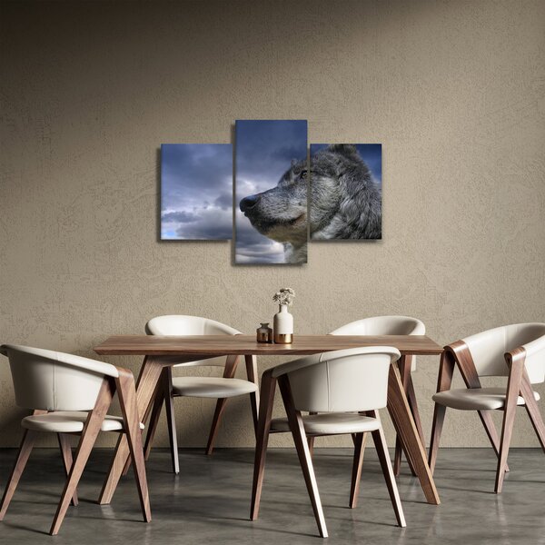 Tablou - Cap de lup (90x60 cm)
