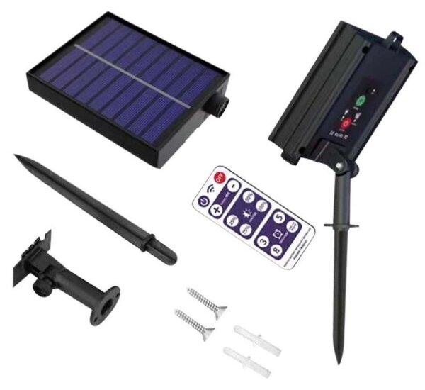 Șir solar LED 10xLED/0,5W/4,5V 12 m 3000K IP44 + telecomandă