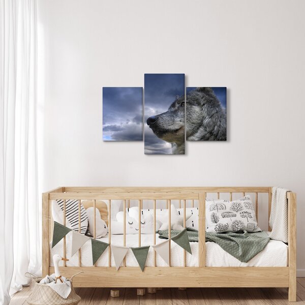 Tablou - Cap de lup (90x60 cm)