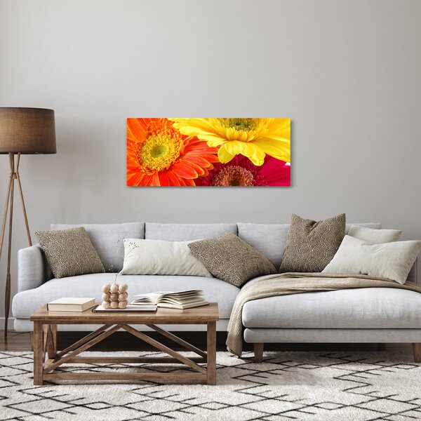 Tablou - Flori Gerbery (120x50 cm)