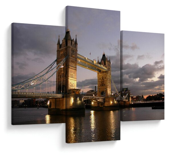 Tablou - Tower Bridge la noapte (90x60 cm)