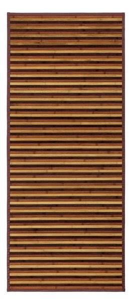 Covor tip traversă galben muștar/maro din bambus 75x175 cm – Casa Selección
