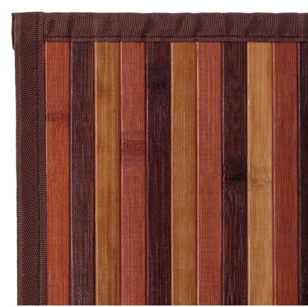 Covor tip traversă galben muștar/maro din bambus 60x200 cm – Casa Selección