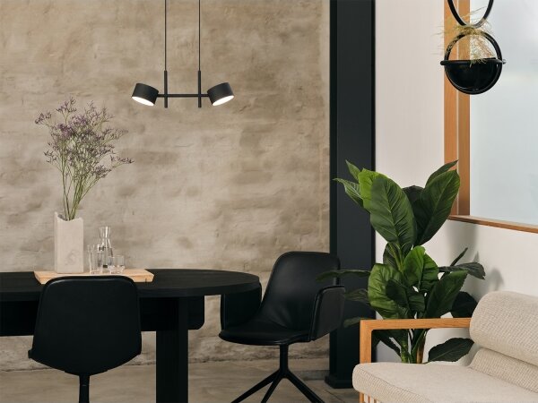 Osram - Lampă suspendată LED dimabilă DECOR KYOTO, 2xLED/10W/230V, negru