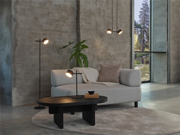 Osram - Lampă de podea LED dimabilă DECOR KYOTO LED/12W/230V neagră