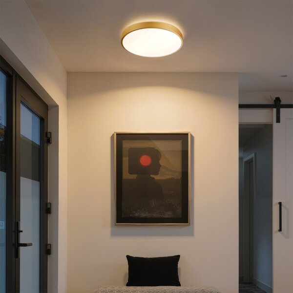 Brilagi - Lampă LED dimabilă GLASS POOL DOUBLE LED/48W/230V 40 cm aurie + telecomandă