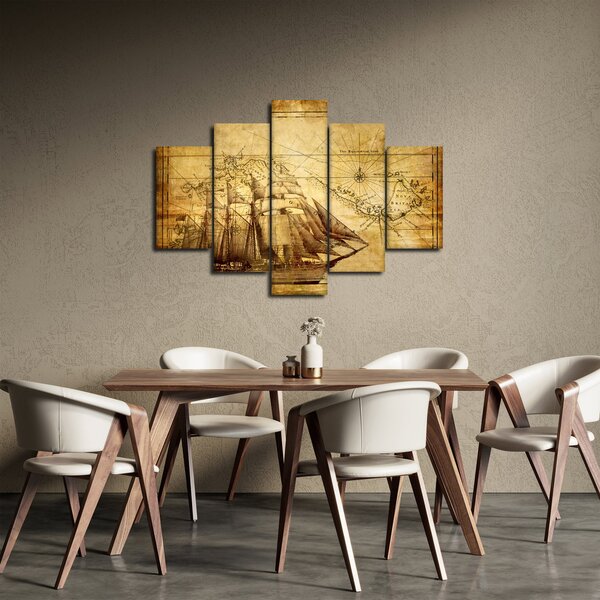 Tablou - Harta veche (150x105 cm)