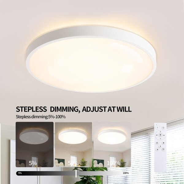 Brilagi - Corp de iluminat LED reglabil GLASS POOL DOUBLE LED/60W/230V 50 cm alb + telecomandă