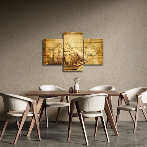 Tablou - Harta veche (90x60 cm)