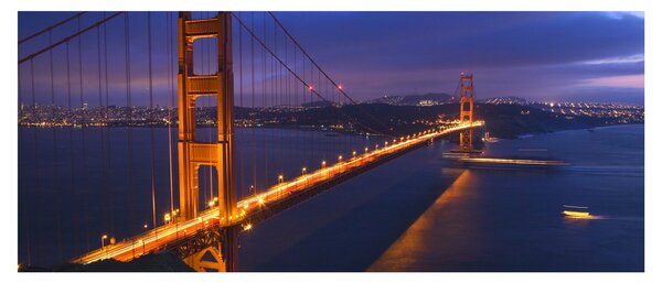 Tablou - Podul Golden Gate (120x50 cm)