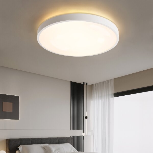 Brilagi - Corp de iluminat LED dimmabil GLASS POOL DOUBLE LED/80W/230V 60 cm alb + telecomandă