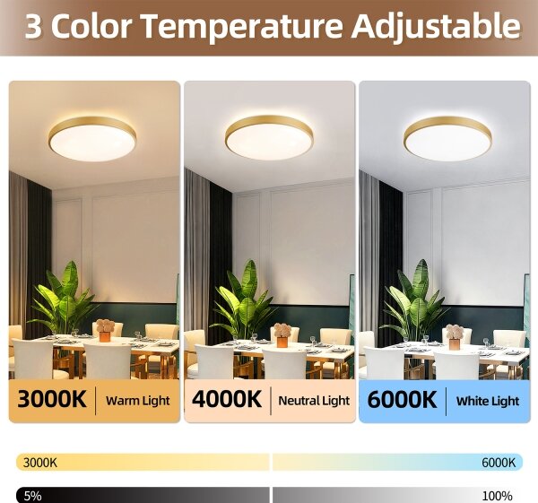 Brilagi - Corp de iluminat LED reglabil GLASS POOL DOUBLE LED/60W/230V 50 cm auriu + telecomandă