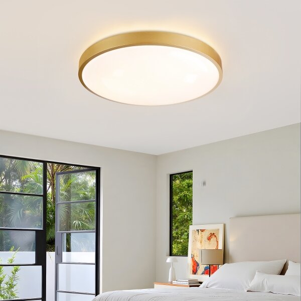 Brilagi - Corp de iluminat LED reglabil GLASS POOL DOUBLE LED/60W/230V 50 cm auriu + telecomandă