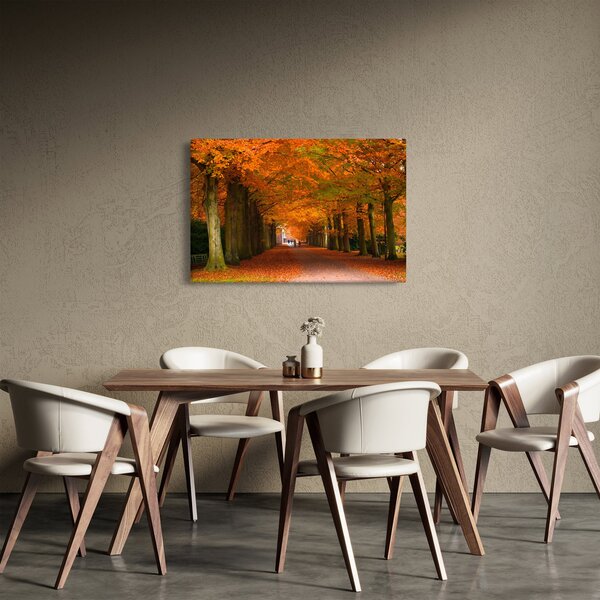 Tablou - Bulevardul de copaci în toamnă (90x60 cm)