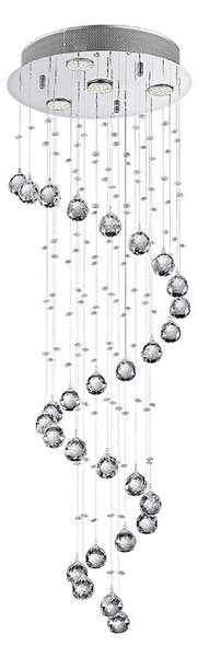 LUXERA 62410 - Lustra aplicata de cristal COIL 4xGU10/50W/230V