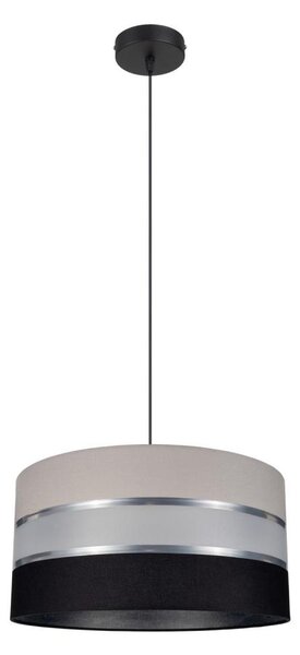 Lustră pe cablu CORAL 1xE27/60W/230V negru-gri