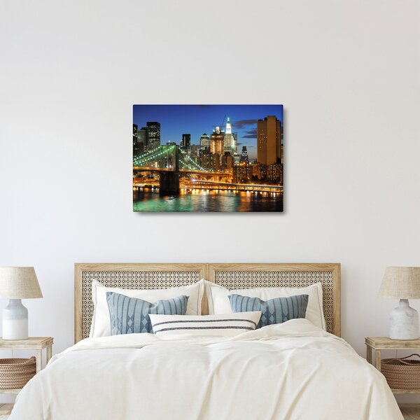 Tablou - Pod cu New York (70x50 cm)