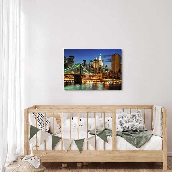Tablou - Pod cu New York (70x50 cm)