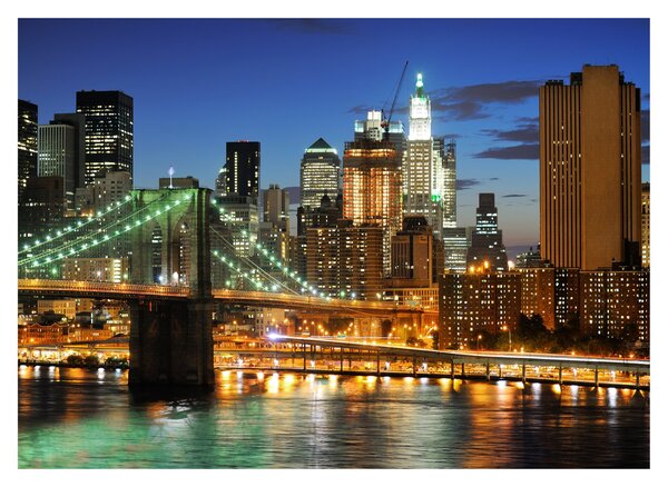 Tablou - Pod cu New York (70x50 cm)