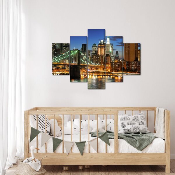 Tablou - Pod cu New York (150x105 cm)