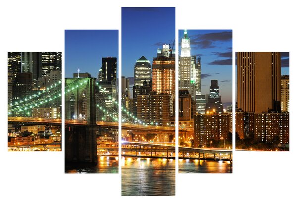 Tablou - Pod cu New York (150x105 cm)
