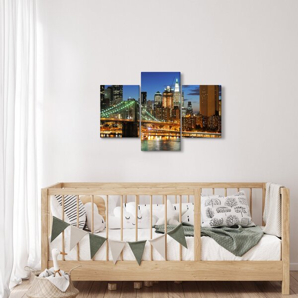 Tablou - Pod cu New York (90x60 cm)