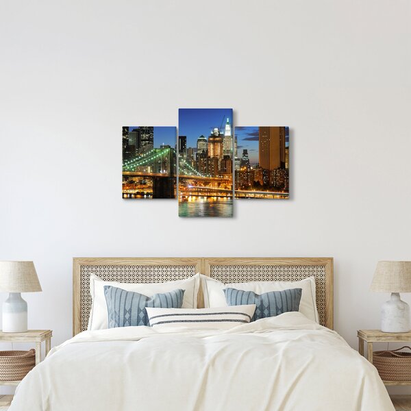 Tablou - Pod cu New York (90x60 cm)