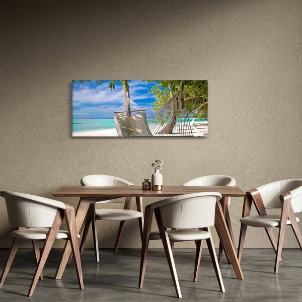 Tablou - Hamac pe plajă (120x50 cm)