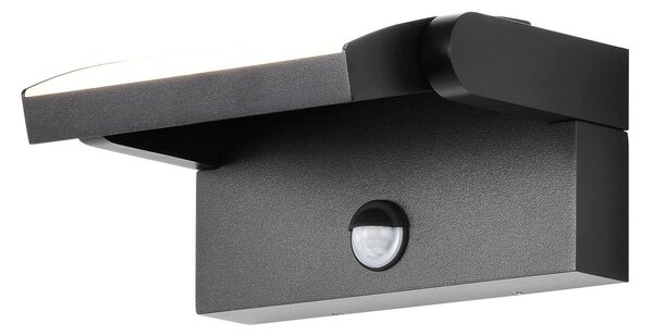 CMD Aplică de perete cu LED 9081, senzor, antracit, 21 cm, CCT, IP54, Negru, Aluminiu, Modern