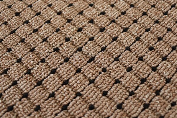Traversa Antiderapanta Hol Bucatarie, Model Lester Mocha, Maro 67 x 300
