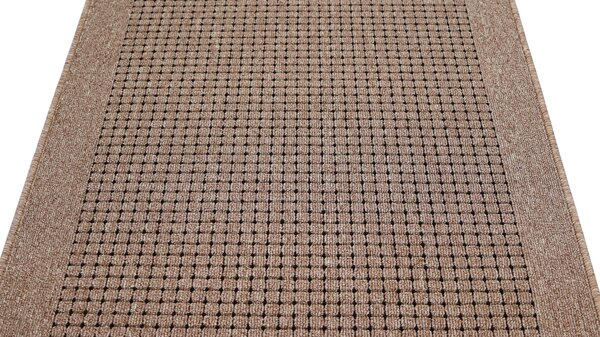 Traversa Antiderapanta Hol Bucatarie, Model Lester Mocha, Maro 67 x 300