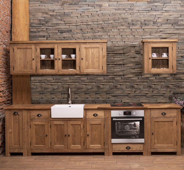 Kitchen with top Oak - Top_P061 - Corpus_P001 - Double Color cu finisaj Double Colored