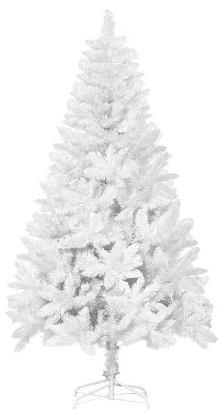 Brad de Craciun alb de 180 cm, brad artificial din PVC, decoratiune de Craciun de sarbatori HOMCOM | Aosom RO