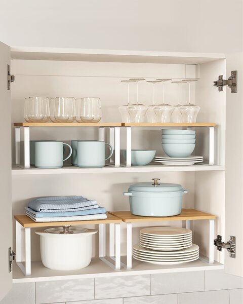 Set 2 rafturi de bucatarie MARZO in decor bambus