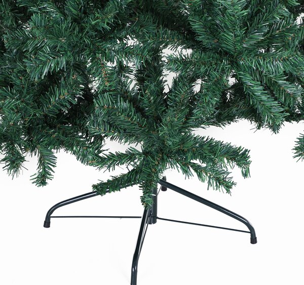 Brad de Craciun 180cm, brad artificial cu baza, brad verde, decoratiune de craciun de sarbatori HOMCOM | Aosom Romania