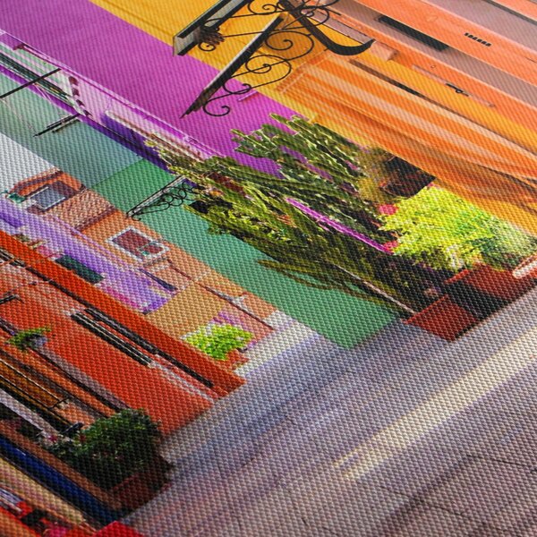 Tablou - Casa colorată în Burano, Veneția (90x60 cm)