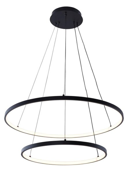 Lustră LED pe cablu Zuma Line 18140BK-2 BRENO LED/50W/230V 3000/4000/6000K