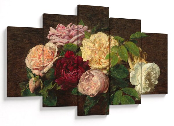 Tablou - Henri Fantin-Latour, Roses de Nice on a Table, reproducere (150x105 cm)
