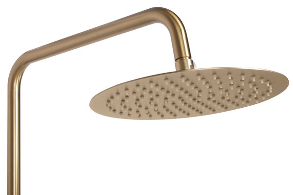 Coloana de dus cu termostat REA Lungo Gold Brush
